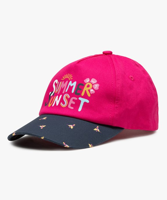 Casquette fille à visière imprimée oiseaux vue1 - GEMO (ENFANT) - GEMO