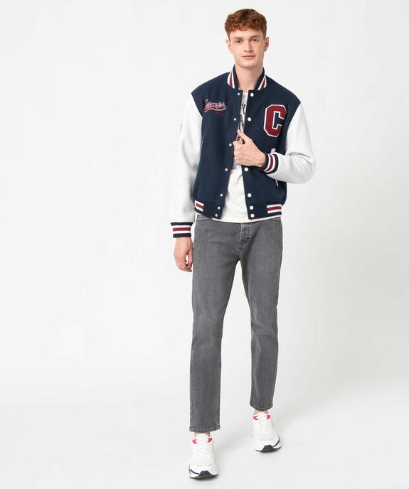 Blouson bomber homme avec manches contrastantes – Camps United vue5 - CAMPS UNITED - GEMO