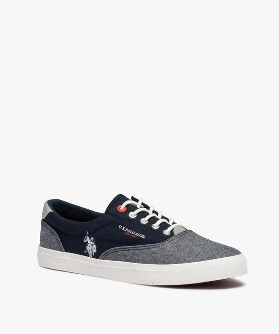 Baskets homme en toile bicolores – US Polo Assn vue2 - US POLO - GEMO