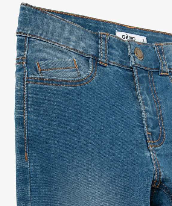 Jean garçon coupe Slim légèrement délavé vue2 - GEMO (ENFANT) - GEMO