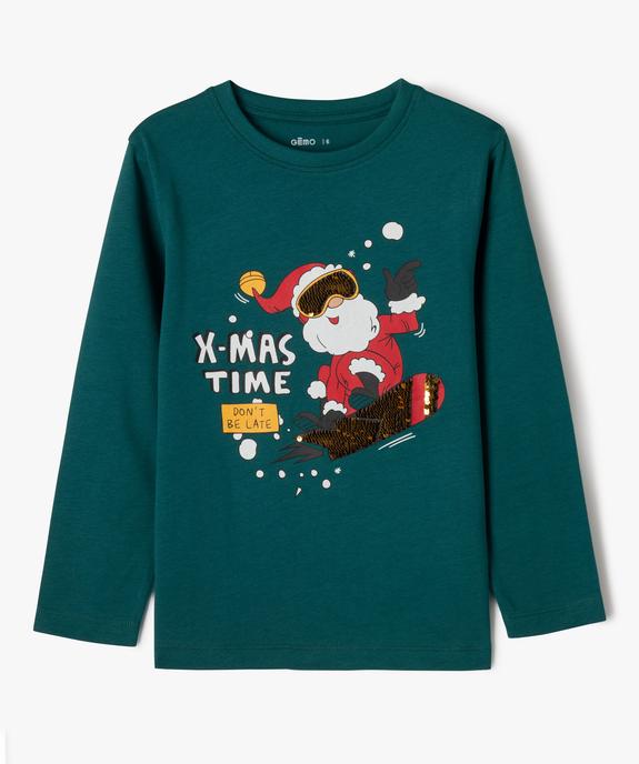 Tee-shirt manches longues Noël garçon vue1 - GEMO (ENFANT) - GEMO