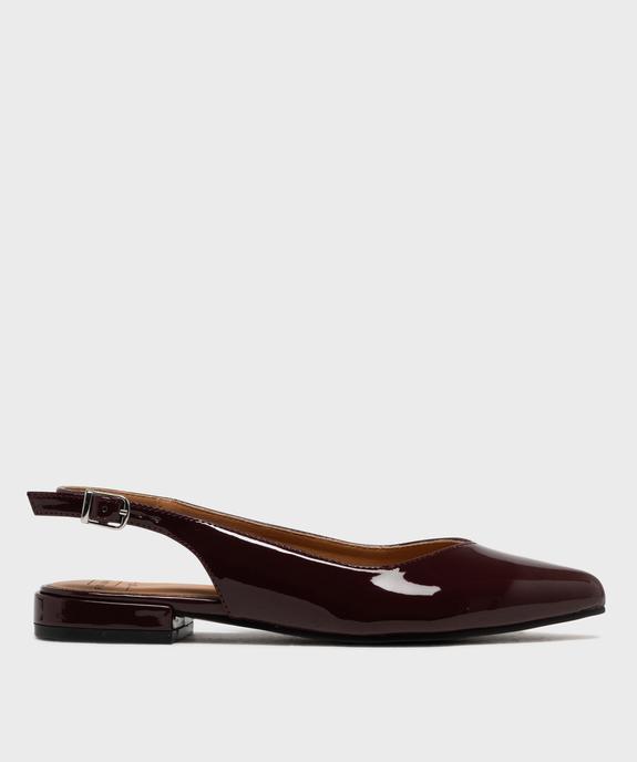 Escarpins slingback à bout pointu et talon plat femme - Follow Me vue1 - FOLLOW ME - GEMO