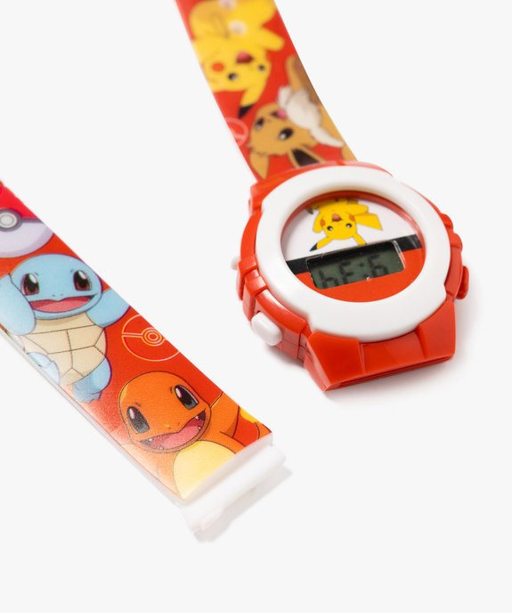 Montre digitale enfant avec bracelet souple - Pokemon vue4 - POKEMON - GEMO