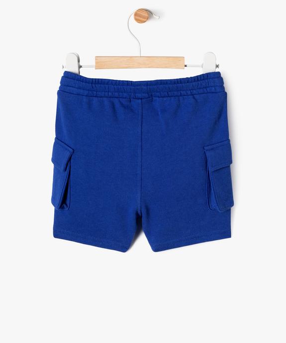 Short en maille coupe cargo bébé garçon vue3 - GEMO(BEBE DEBT) - GEMO