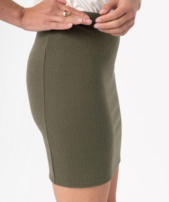 Jupe femme coupe droite en maille fantaisie vue2 - GEMO(FEMME PAP) - GEMO