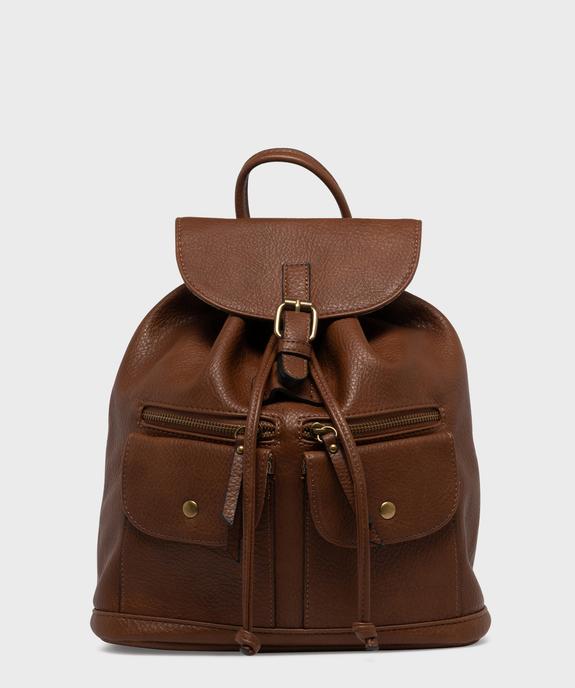 Sac à dos citadin multipoche femme vue1 - GEMO (ACCESS) - GEMO
