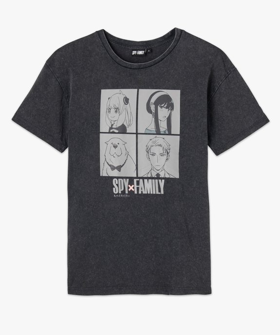 Tee-shirt manches courtes délavé imprimé femme - Spy x Family vue4 - SPY X FAMILY - GEMO