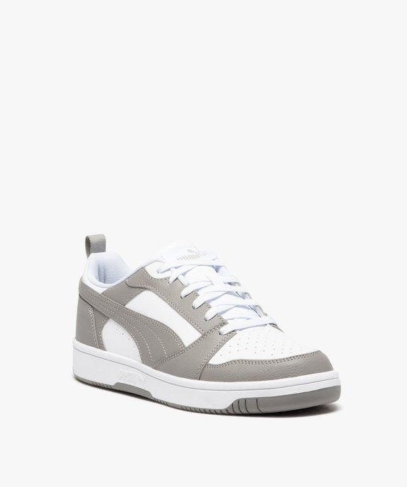 Baskets homme contrastées style rétro Rebound V6- Puma vue2 - PUMA - GEMO