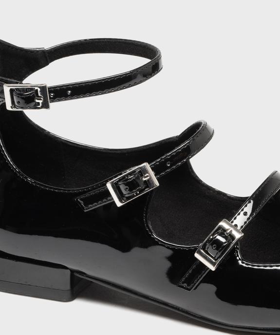Ballerines vernies avec brides et zip au talon femme - Follow Me vue6 - FOLLOW ME - GEMO