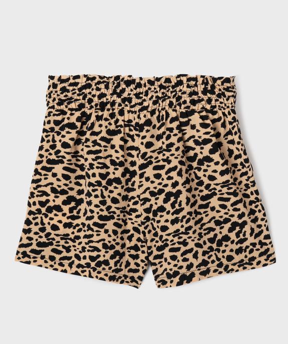 Short fluide à motifs tachetés fille vue3 - GEMO (ENFANT) - GEMO