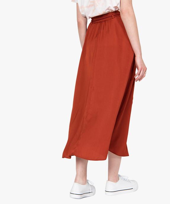 Jupe femme longue fluide et satinée vue3 - GEMO(FEMME PAP) - GEMO