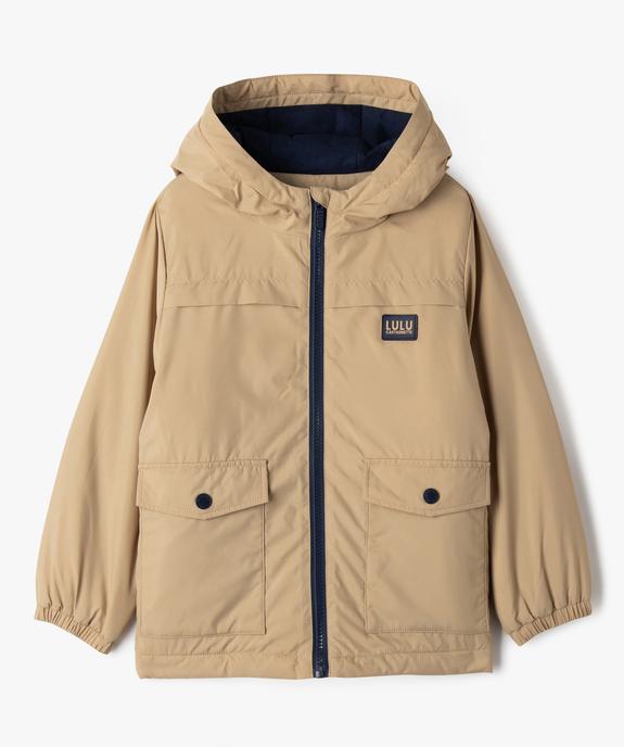Blouson imperméable à capuche garçon - LuluCastagnette vue2 - LULU CASTAGNETTE GEMO FOR GOOD - GEMO