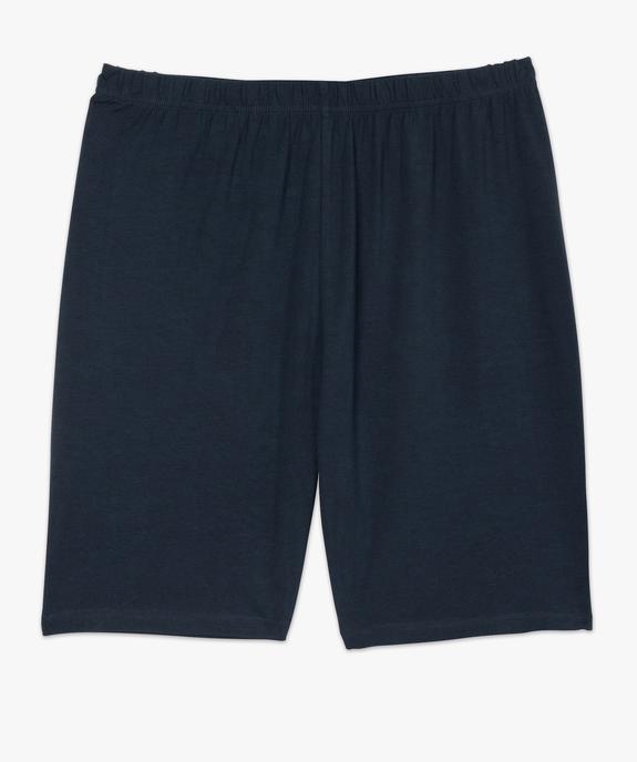 Short femme grande taille en maille à taille élastiquée vue4 - GEMO 4G GT - GEMO