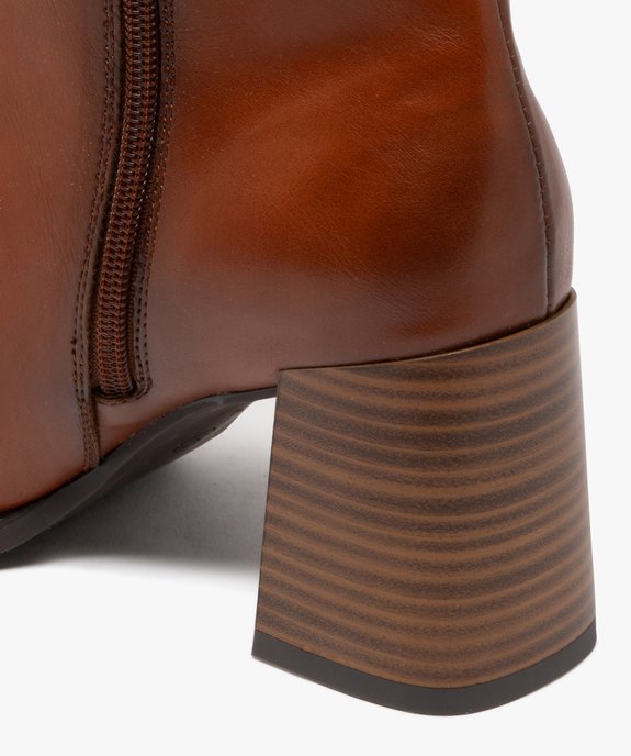 Boots à talon large et bout carré femme vue7 - FOLLOW ME - GEMO