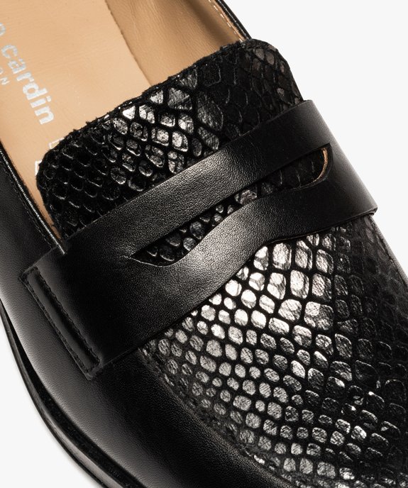 Mocassins femme à talon plat en cuir – Pierre Cardin vue6 - PIERRE CARDIN D - GEMO