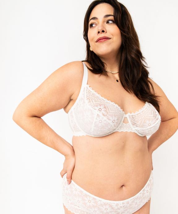Soutien-gorge emboitant en dentelle grande taille vue2 - GEMO(HOMWR FEM) - GEMO