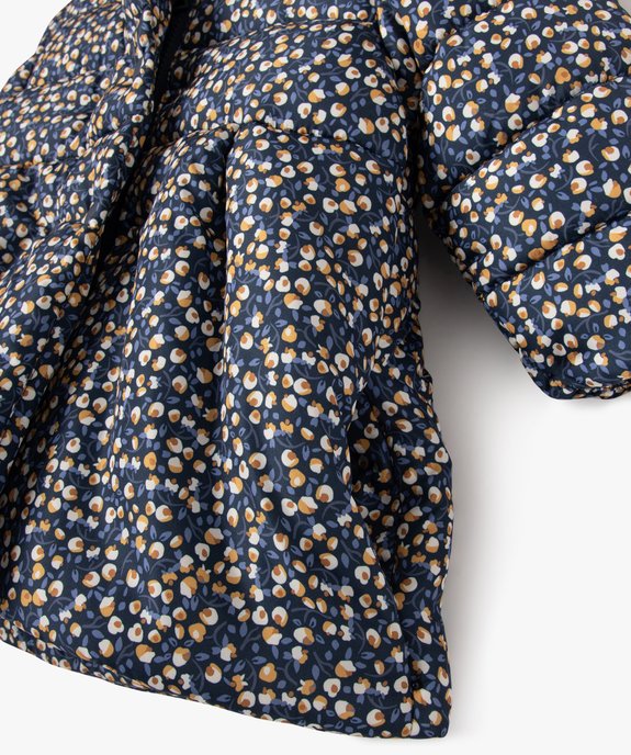Blouson à capuche avec doublure chaude bébé fille vue3 - GEMO 4G BEBE - GEMO