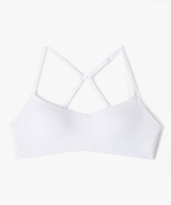 Soutien-gorge corbeille sans armatures avec bretelles multipositions fille vue1 - GEMO (JUNIOR) - GEMO