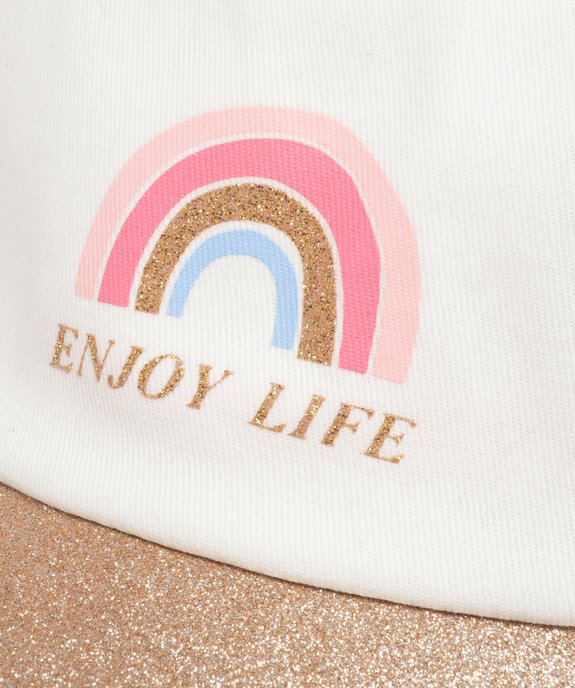 Casquette fille avec visière pailletée vue2 - GEMO (ENFANT) - GEMO