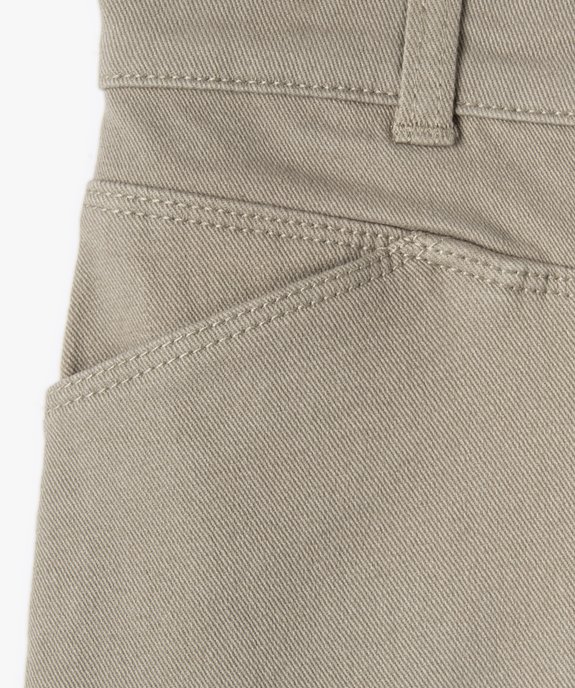 Jupe fille courte en coton stretch coupe trapèze vue3 - GEMO (ENFANT) - GEMO
