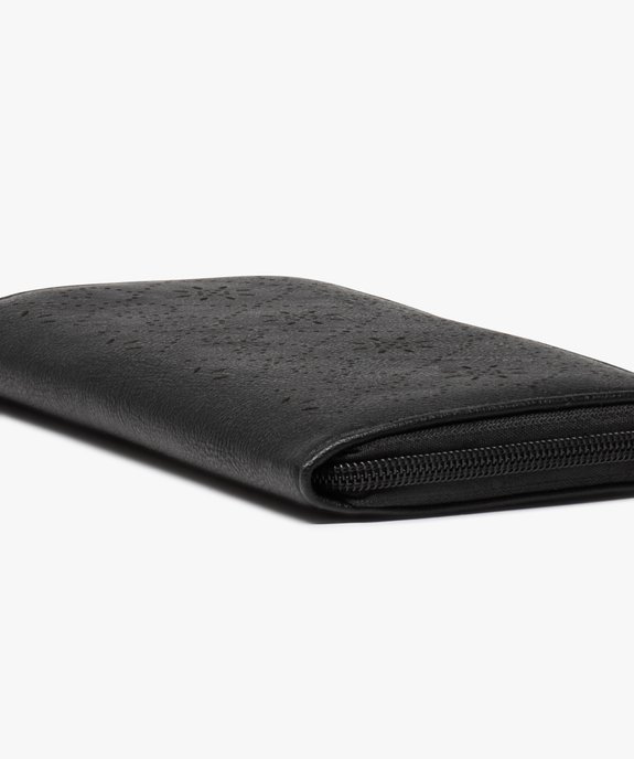 Portefeuille femme zippé avec motif ajouré vue2 - GEMO (ACCESS) - GEMO