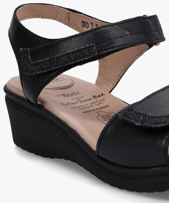 Sandales femme confort dessus cuir uni – 5 Reflex Zones vue6 - 5 REFLEX ZONES - GEMO
