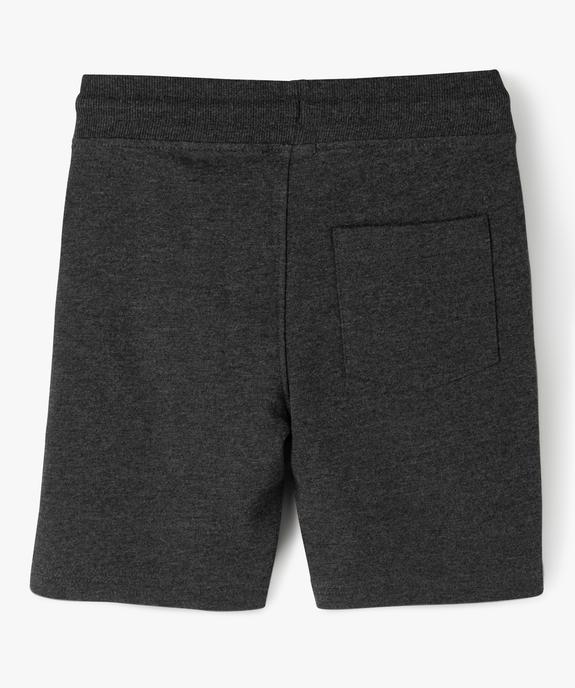 Bermuda en maille avec intérieur molletonné garçon vue3 - GEMO (ENFANT) - GEMO