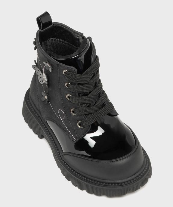 Bottines bi-matières avec motifs en relief fille - Lovely Wings vue5 - LOVELY WINGS - GEMO