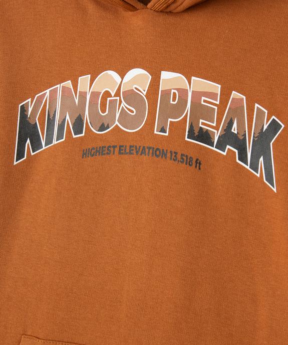 Sweat molletonné à capuche garçon vue2 - GEMO 4G GARCON - GEMO