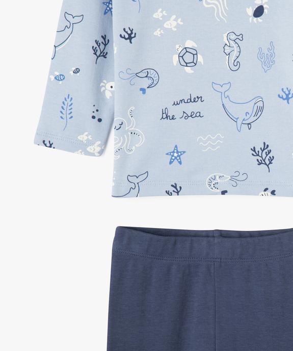 Pyjama 2 pièces en coton à motifs marins bébé garçon vue2 - GEMO 4G BEBE - GEMO