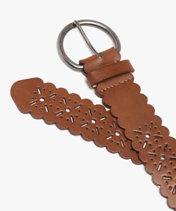 Ceinture femme large ajourée vue2 - GEMO (ACCESS) - GEMO