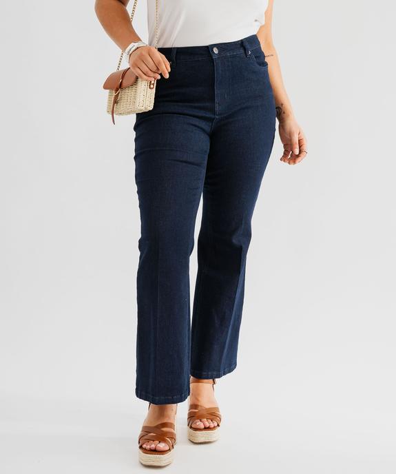 Jean Flare extensible taille normale femme grande taille vue1 - GEMO (G TAILLE) - GEMO