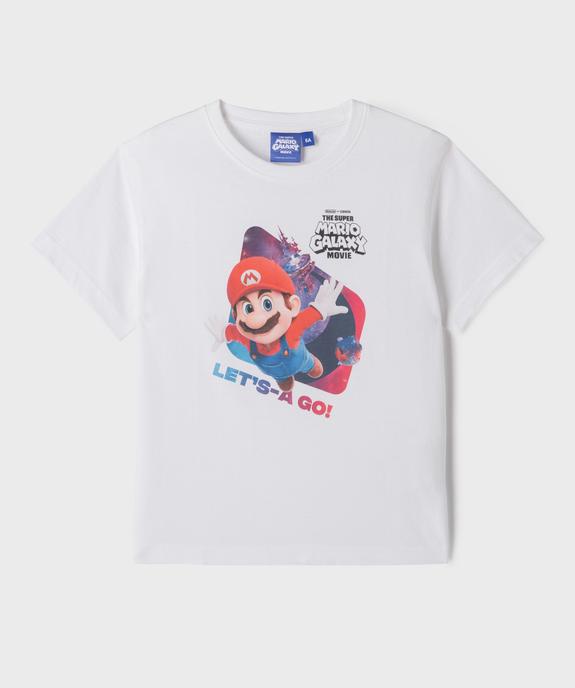 Tee-shirt col rond imprimé garçon - Mario vue1 - MARIO - GEMO