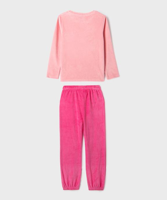 Pyjama en velours avec motif chat fille - Hello Kitty vue3 - HELLO KITTY - GEMO