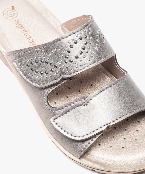 Mules confort strass et paillettes vue6 - GEMO (CONFORT) - GEMO