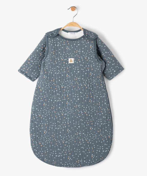 Gigoteuse bébé hiver à manches amovibles motif étoiles – LuluCastagnette vue1 - LULUCASTAGNETTE - GEMO