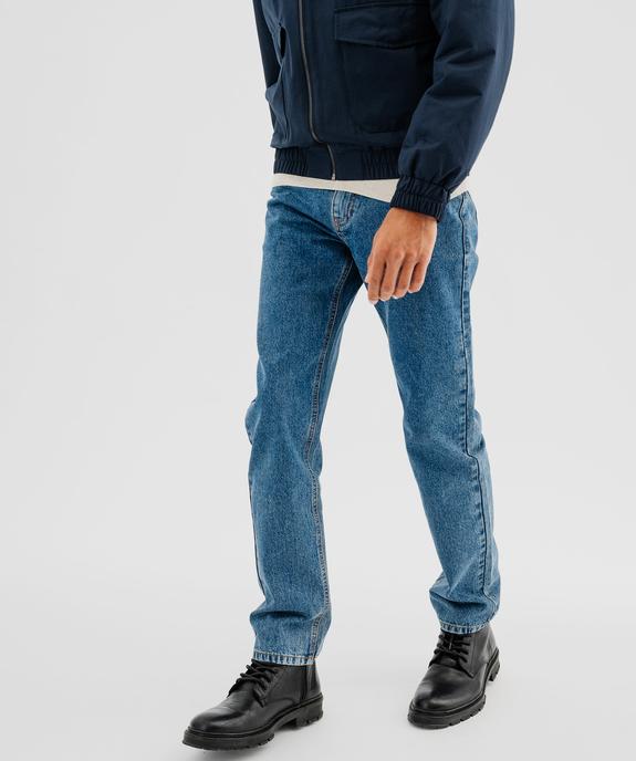 Jean coupe Regular légèrement délavé homme vue2 - GEMO 4G HOMME - GEMO