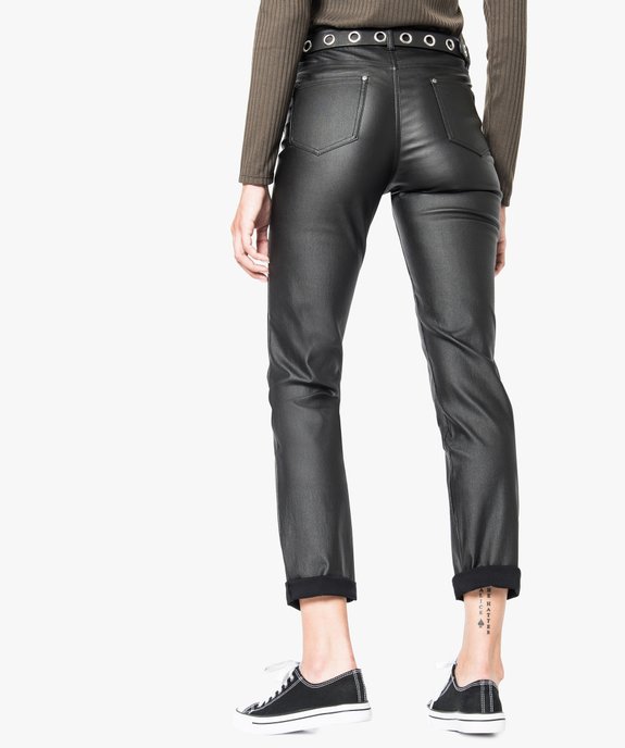 Pantalon enduit coupe regular vue2 - GEMO (CASUAL) - GEMO