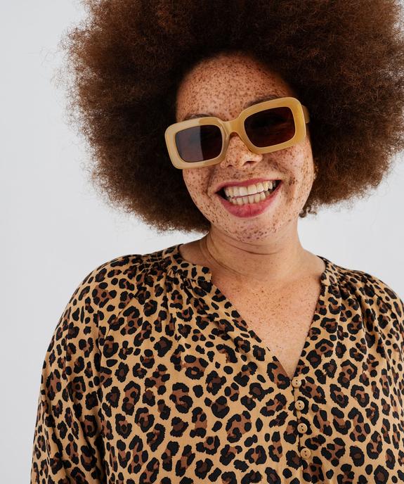 Blouse imprimée à manches 3/4 femme grande taille vue4 - GEMO 4G GT - GEMO