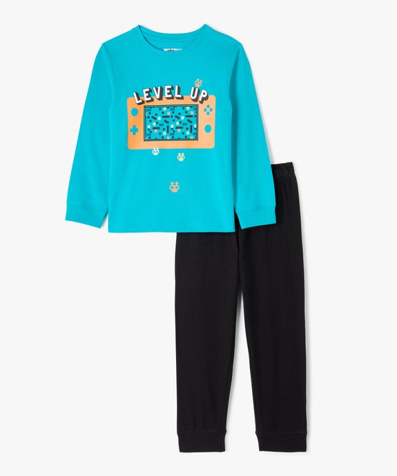 Pyjama garçon en jersey motif jeu vidéo rétro vue1 - GEMO (ENFANT) - GEMO