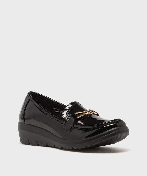 Mocassins vernis à talon compensé souples et légers gamme confort femme - g'flex vue2 - G'FLEX - GEMO