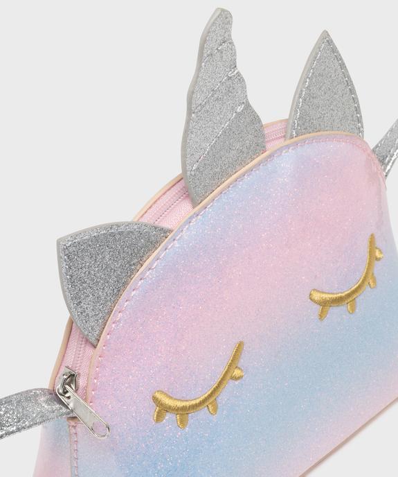 Sac pailleté à bandoulière en forme de licorne fille vue3 - GEMO (ACCESS) - GEMO