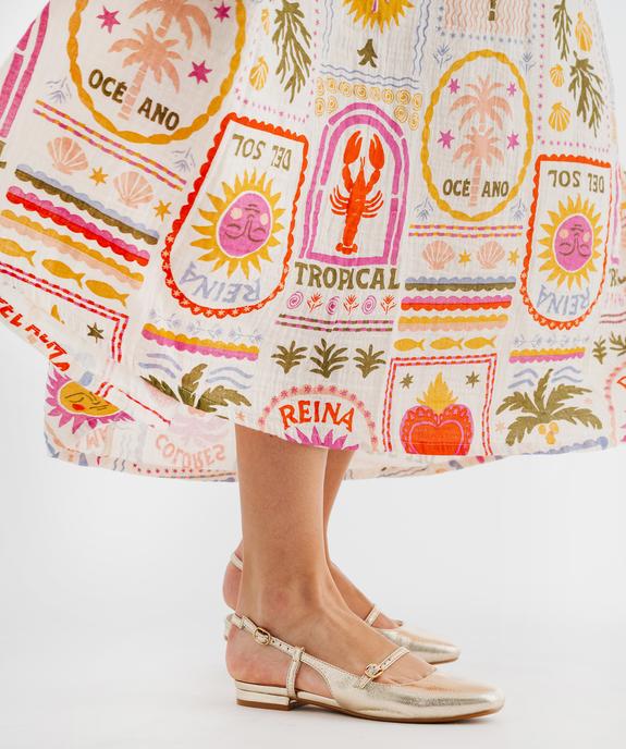 Ballerines vernies slingback à bout carré et brides femme - Follow Me vue1 - FOLLOW ME - GEMO