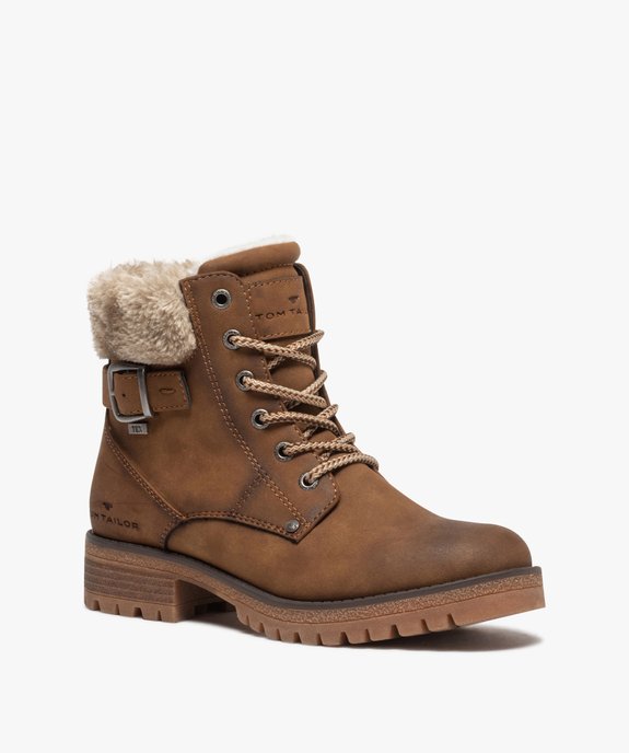 Boots fourrées femme à semelle crantée – Tom Tailor vue2 - TOM TAILOR - GEMO