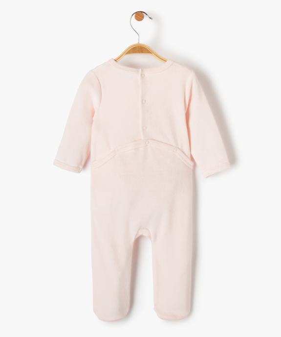 Pyjama dors-bien bébé en velours avec inscription vue3 - PREMIER PRIX BY GEMO - GEMO