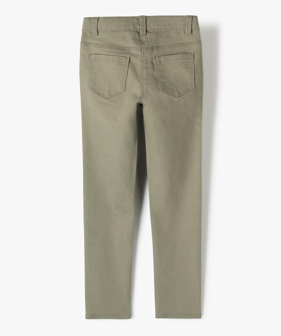 Pantalon stretch coupe Slim fille vue3 - GEMO 4G FILLE - GEMO