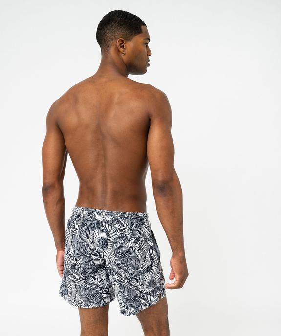 Short de bain imprimé feuillage homme vue3 - GEMO 4G HOMME - GEMO