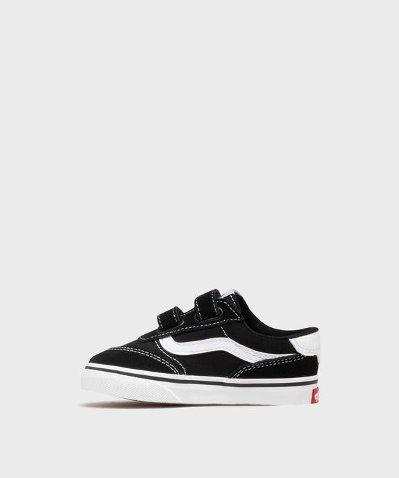 Baskets basses en cuir suédé et textile Brooklyn garçon - Vans vue3 - VANS - GEMO