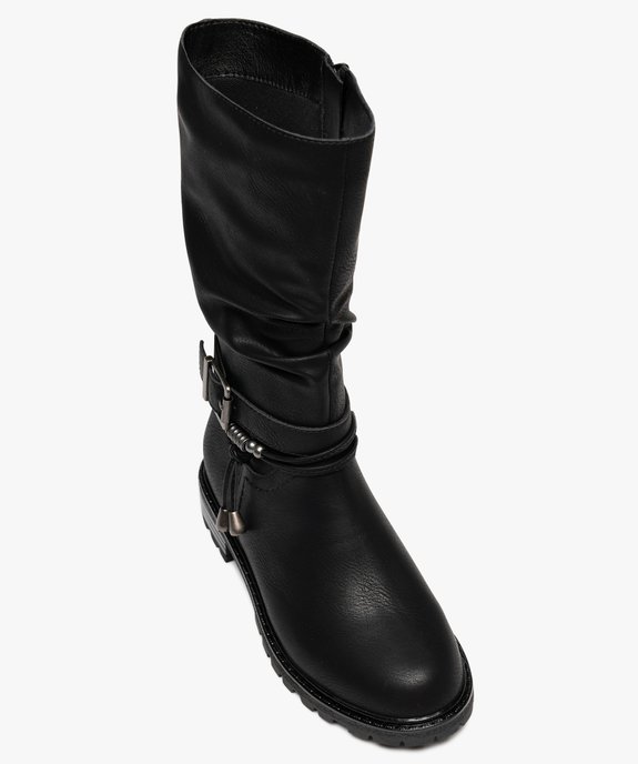 Bottes fille effet plissé avec brides fantaisie et à zip vue5 - LOVELY WINGS GEMO FOR GOOD - GEMO