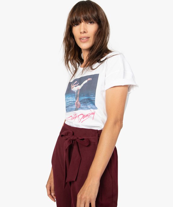 Tee-shirt femme avec motif "Dirty Dancing" vue1 - FOLLOW ME - GEMO